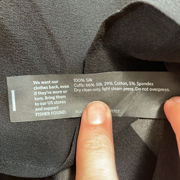 EILEEN FISHER “Sheer Silk Georgette” top - Picture 6 of 6